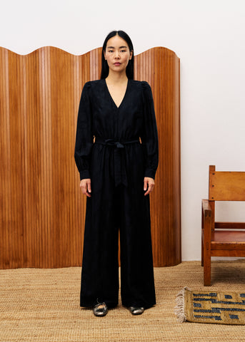 CARDAMOME Schwarzer Jumpsuit