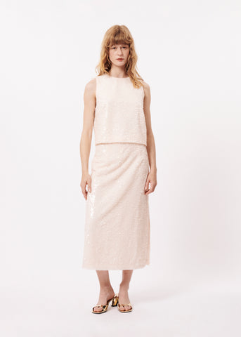 AGNESA CREAM SKIRT