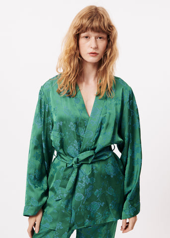 CLERVIE EMERALD  KIMONO