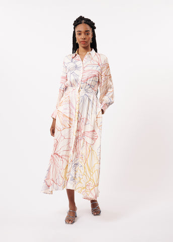 AMANDA PASTEL SKECTH DRESS