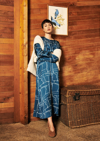 AZENOR Blue Skirt